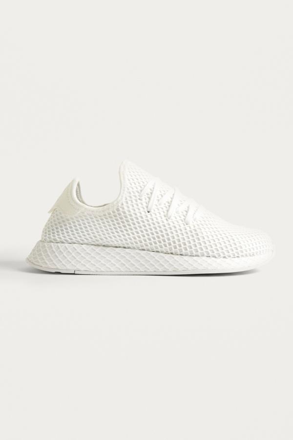 adidas deerupt runner triple white