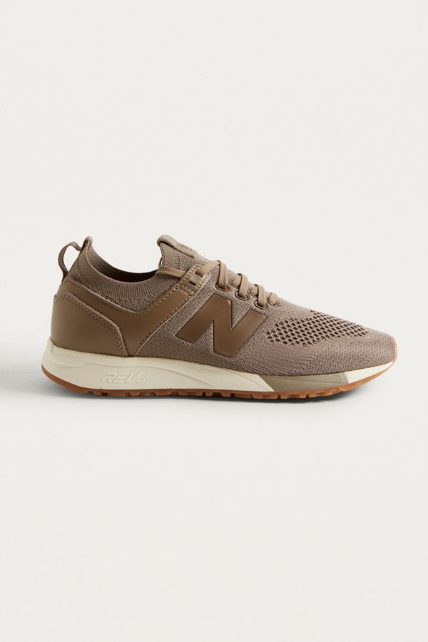 New Balance 247 Deconstructed Taupe Knit Trainer Urban Outfitters