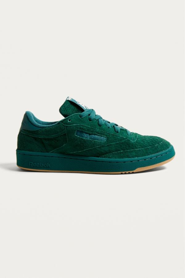 Reebok Club C 85 SG Green Suede Trainers | Urban Outfitters