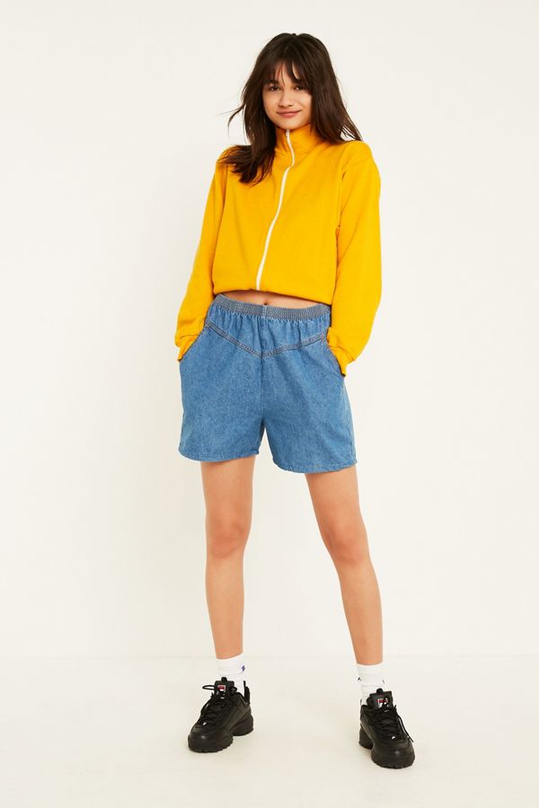 Urban Renewal Vintage Customised Elasticated Denim Board Shorts Urban