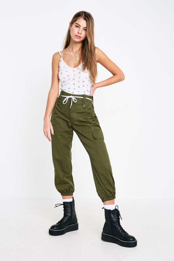 Urban Renewal Vintage Customised Reworked Cuffed Cargo Trousers | Urban ...