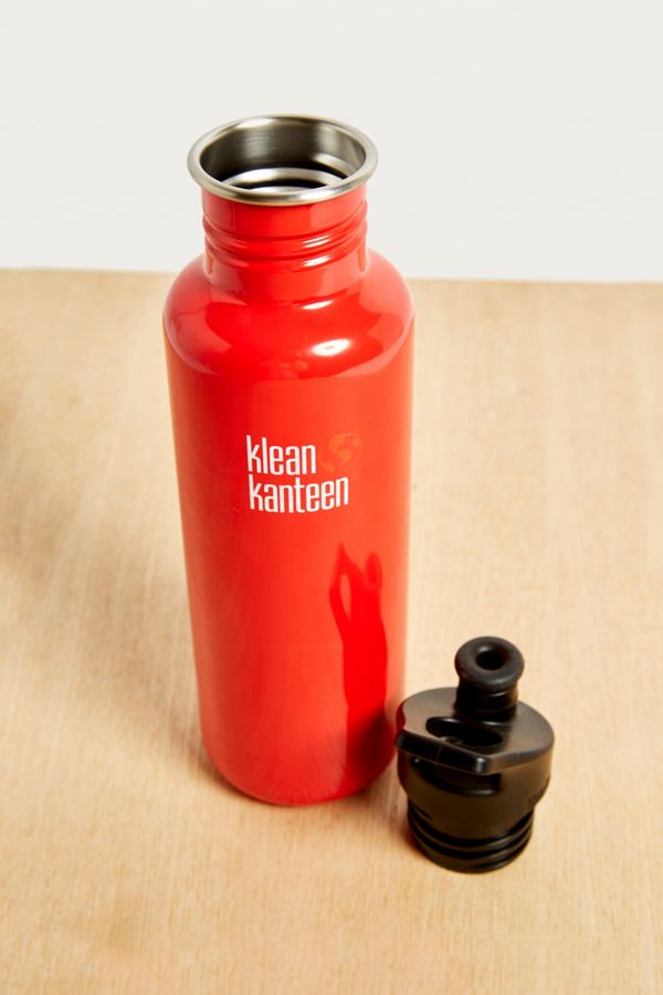 Klean Kanteen Red 800ml Stainless Steel Water Bottle Urban Outfitters
