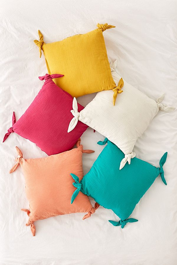 Check out these bright throw pillows!