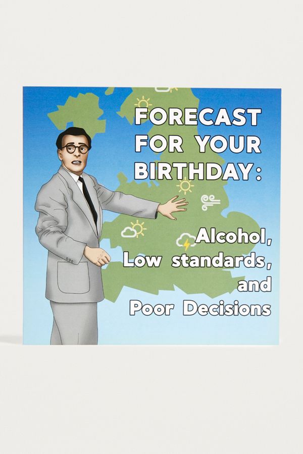 Forecast For Your Birthday Card | Urban Outfitters