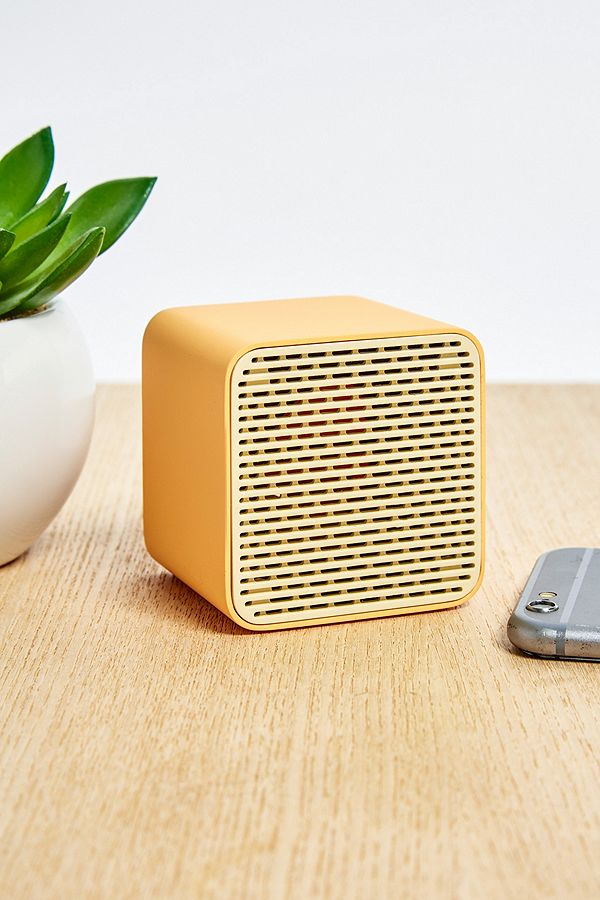 Slide View: 2: UO Square Mustard Bluetooth Speaker