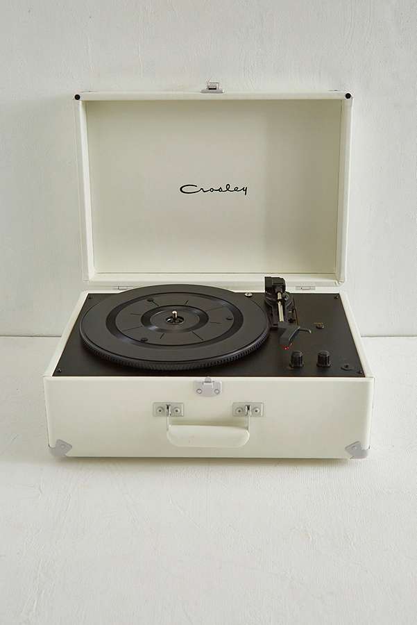 Crosley Keepsake White Vinyl Record Player | Urban Outfitters UK