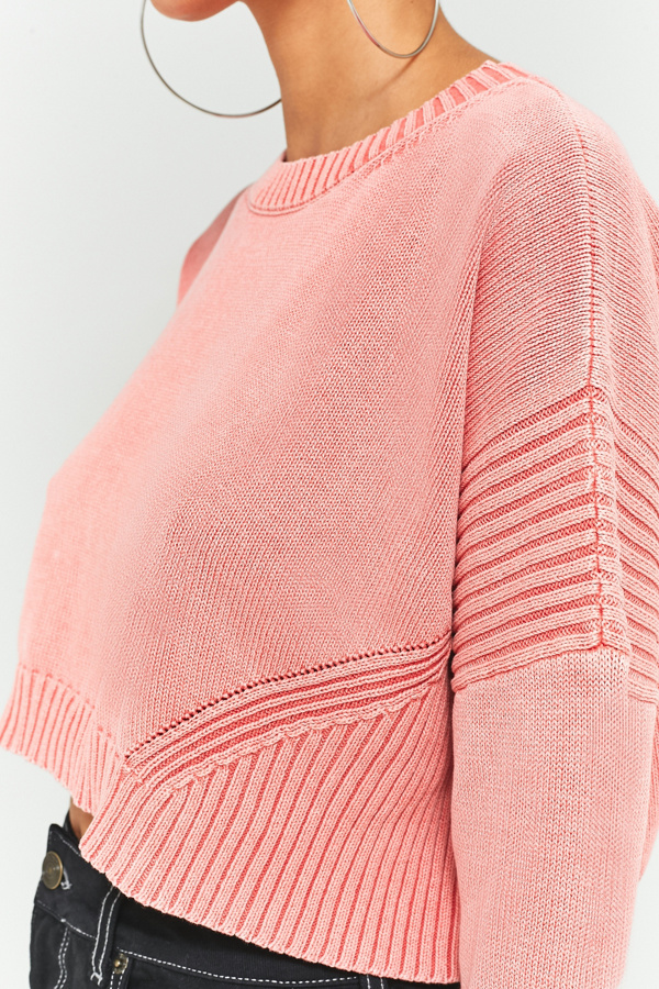 Urban Outfitters ‘80s Acid Wash Cropped Jumper Urban Outfitters