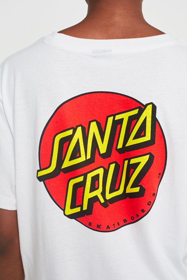 Santa Cruz Classic Dot White Logo TShirt Urban Outfitters