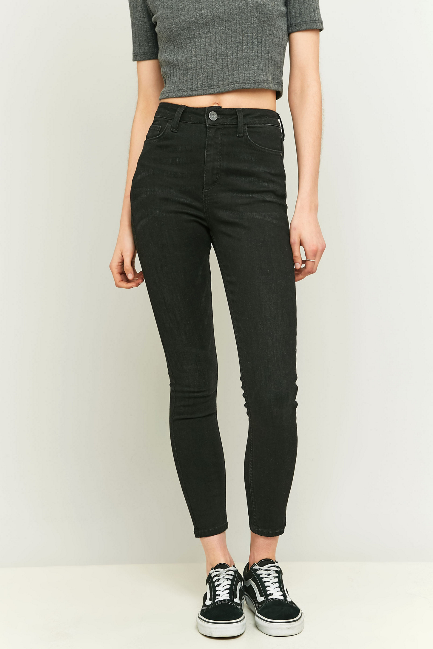 square toe black flats