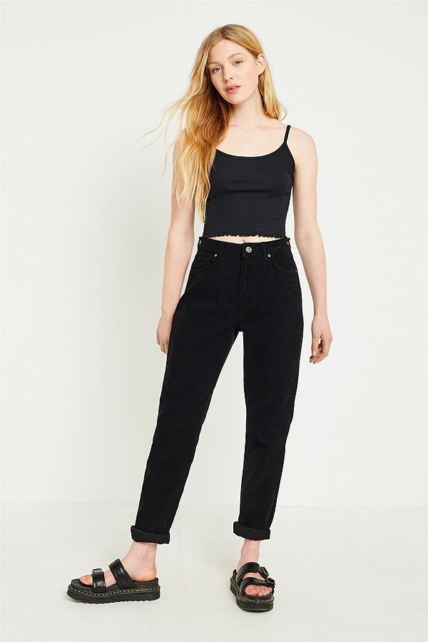 BDG Mom Black Corduroy Jeans | Urban Outfitters