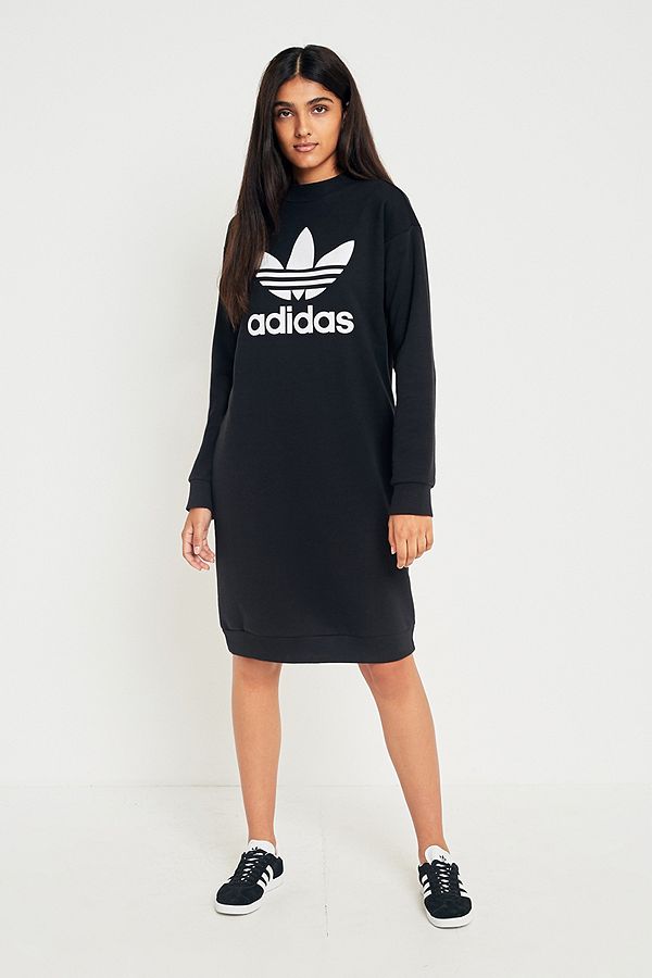 adidas Originals Trefoil Sweatshirt Dress | Urban Outfitters