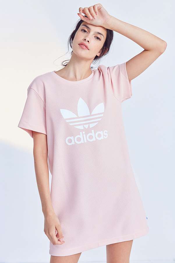 adidas Originals Trefoil Oversized T Shirt Mini Dress adidas Originals Trefoil Oversized T Shirt Mini Dress