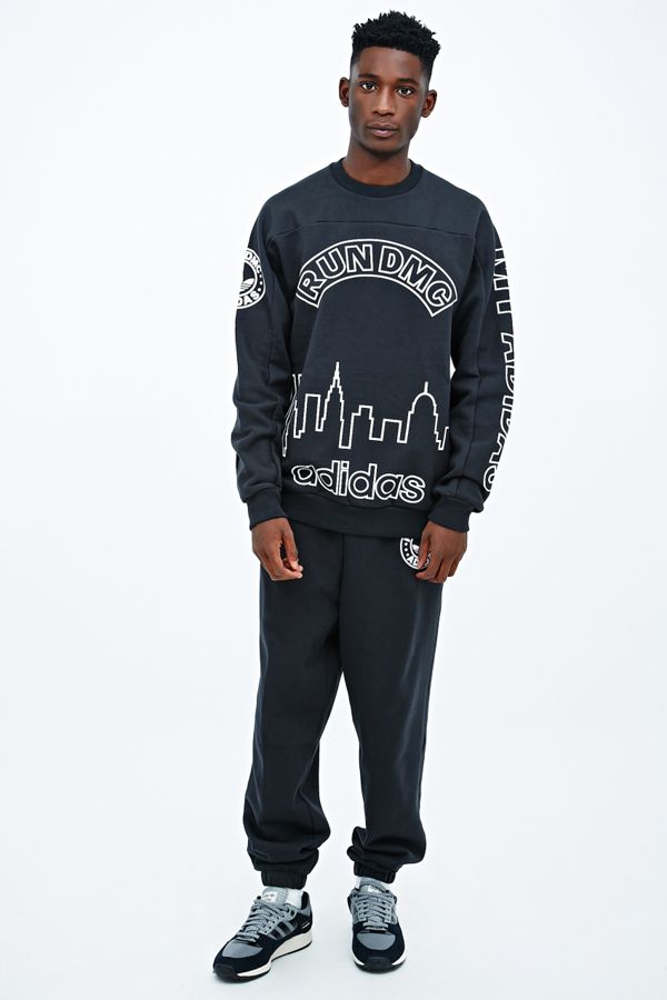 Adidas Originals X Run DMC Skyline Sweatshirt in Black Urban Outfitters