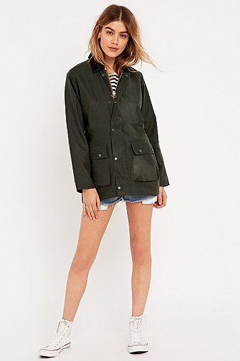 Vintage Renewal Wax Jacket in Green - Urban Outfitters