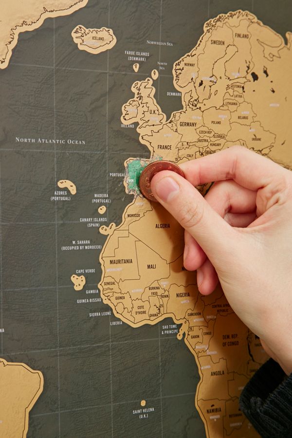 Scratch Map Deluxe Urban Outfitters UK