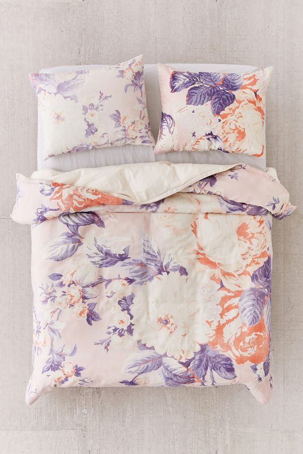 Premium Cabbage Rose Duvet Cover Urban Outfitters