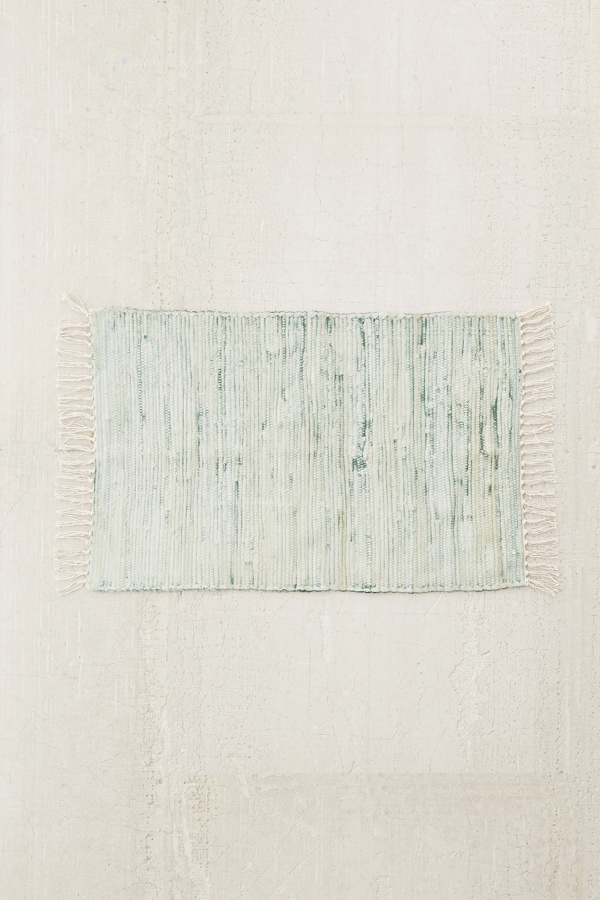 Reversible 2x3 Purple and Green Colour Block Rug Urban Outfitters UK