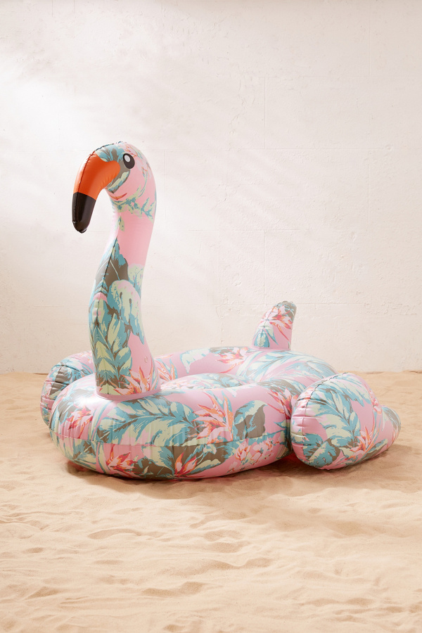 Slide View: 1: Bouée flamant à fleurs
