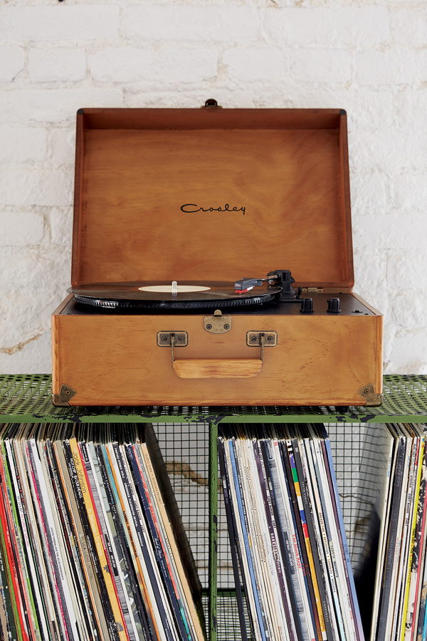Slide View: 1: Crosley Keepsake Wood Vinyl Record Player