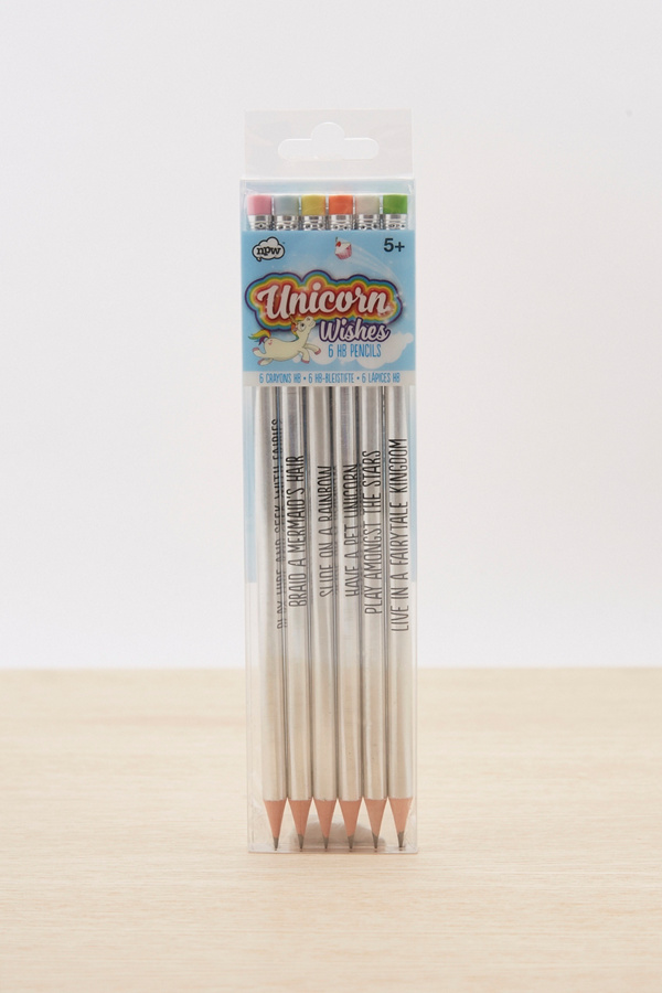 Slide View: 3: Lot de crayons holographiques avec messages