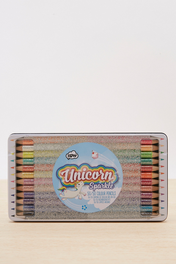 Slide View: 3: Unicorn - Crayons de couleurs pailletés 50/50