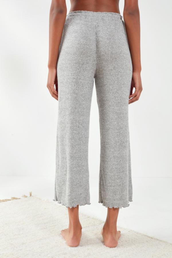Out From Under Cosy Ribbed Lettuce Edge Culottes | Urban Outfitters