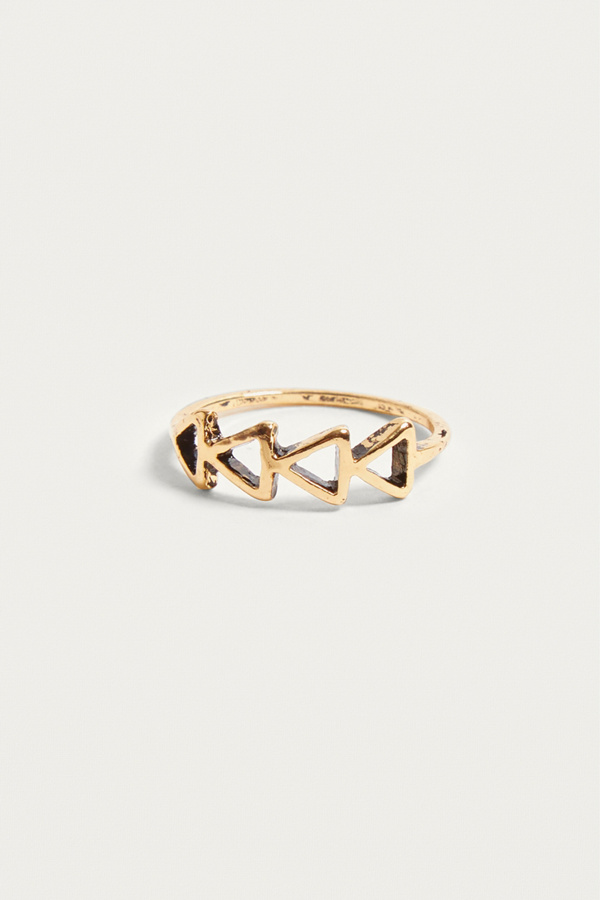 Slide View: 1: Bague à triangles ajourés