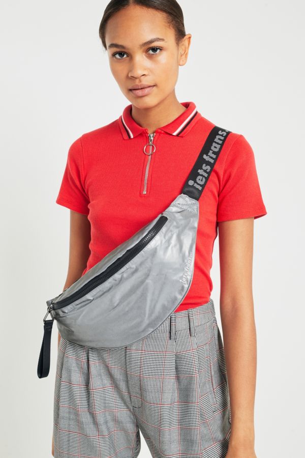Iets frans… Silver Nylon Cross Body Bum Bag | Urban Outfitters