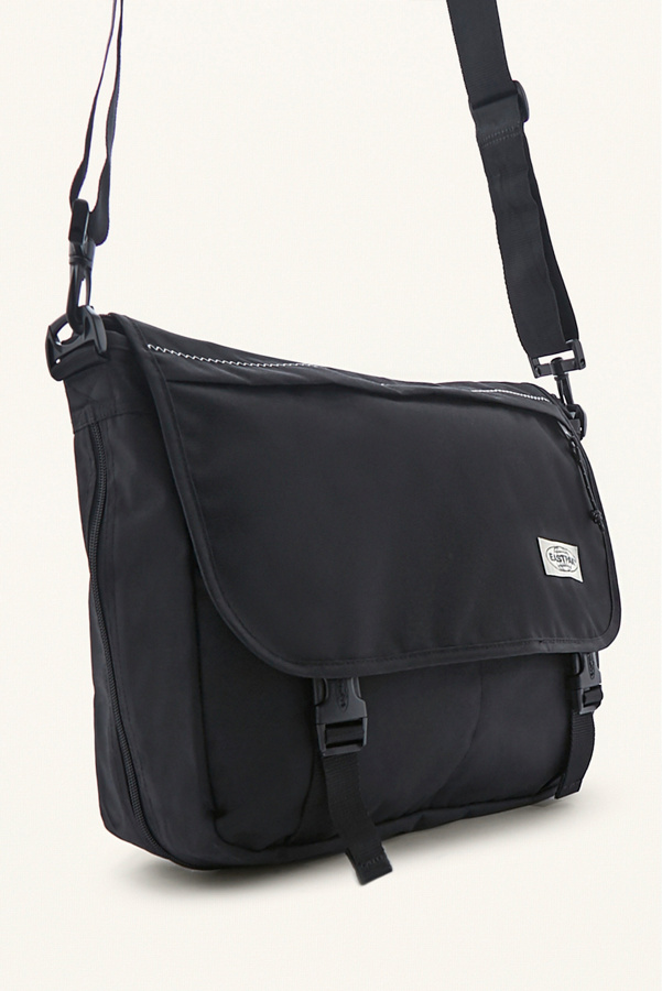 Eastpak Delegate Black Stitch Messenger Bag Urban Outfitters
