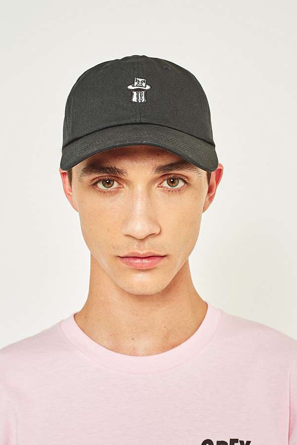 OBEY Illusion Black 6-Panel Cap | Urban Outfitters
